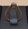18ct 2.2G Yellow Gold Diamond Ring Size-M