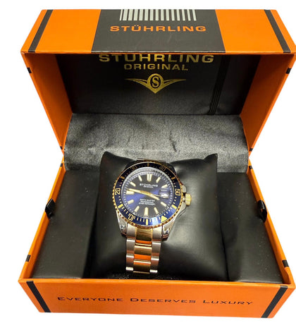 Stührling Original Men's Depthmaster 3950A Quartz 42mm Diver