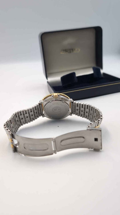 **DEAL** Vintage 1989 Seiko Quartz SQ Sports 150 Watch With Day/Date 5Y23-614C - Boxed In Outstanding Cond