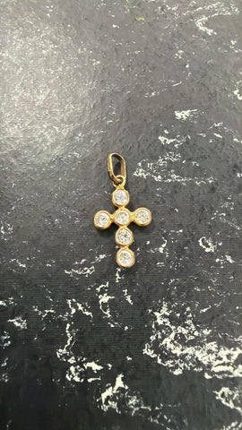 9ct C.Z cross