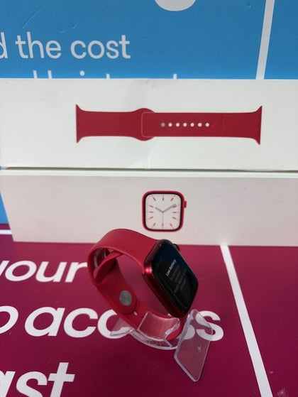 APPLE WATCH SERIES 7 41MM PRODUCT RED WIFI AND CELLULAR BOXED