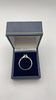 9ct white gold ring - Size S