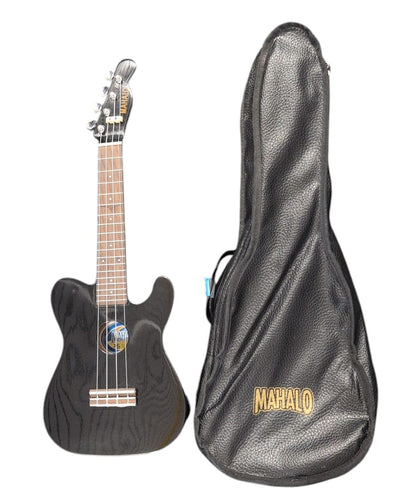 Mahalo FUTL1/BK Single Cut Guitar Shaped Ukulele 