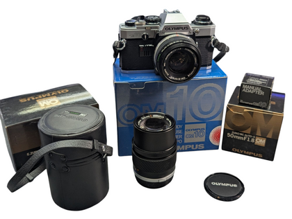 Olympus Om10 Camera Bundle Boxed