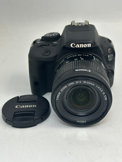 Canon EOS 100D Digital SLR Camera + EF-S 18-55MM 1:4-5.6 IS STM Lens