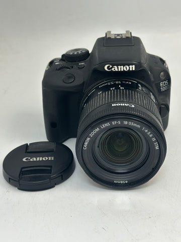 Canon EOS 100D Digital SLR Camera + EF-S 18-55MM 1:4-5.6 IS STM Lens