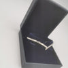 9K White Gold Hallmarked 375 Bangle, 4.9Grams, Box Included, Width: Approx. 2.5 Inches