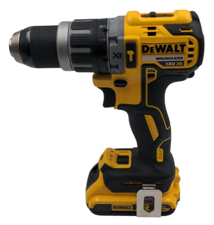 DeWalt 18V XR Brushless Hammer Drill Driver, Hard Case and 2 18 Volt 2.0AH Batteries.