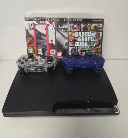 Sony Playstation 3 Slim 120GB Console & 5 Games Model CECH2003A Code 9C
