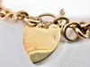 9ct yellow gold charm bracelet 7"