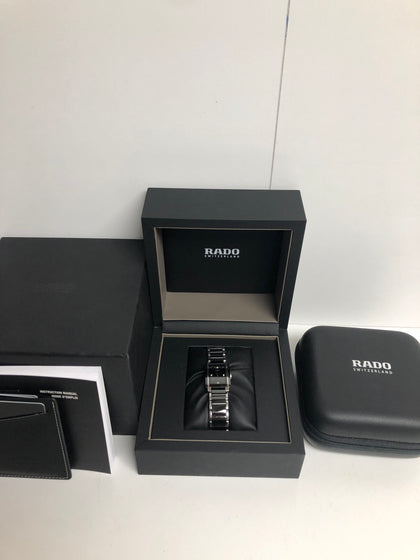 Rado Integral Ladies Black Ceramic Steel Swiss Quartz Watch R20613712