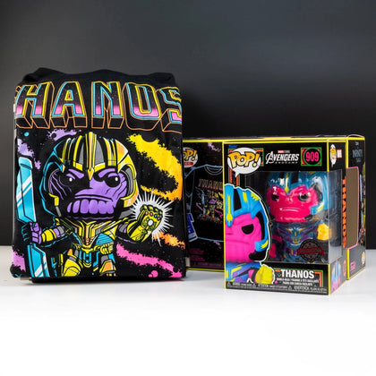 Funko Pop! & Tee Thanos (Blacklight) - Marvel.