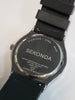 Sekonda Titan Men’s Watch | Silver Alloy Case & Black Silicone Strap with Black Dial | 30230