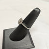 9ct White Gold Diamond ring - N