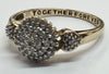 9ct gold "together forever" ring size  S