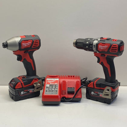 Milwaukee M18 BPP2C Combi Drill & Impact Driver 18V in Hard Case