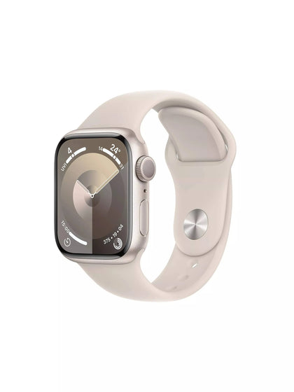 Apple Watch Series 9 - 41mm - Cellular  - Starlight Aluminium Case - Starlight Sport Band - M/L