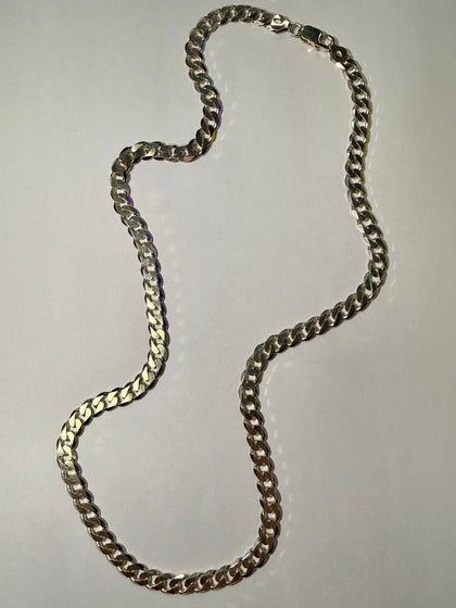 Sterling Silver Curb Chain 25”