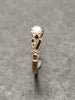 Vintage 18ct Yellow Gold & Platinum Solitaire Diamond Ring- size H