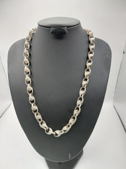 925 Silver Belcher Chain 79.69G weight 22
