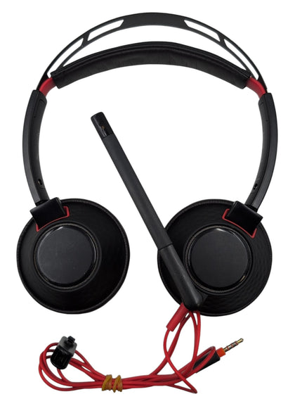 Poly Headphones with Microphone Wired with Volume Control 