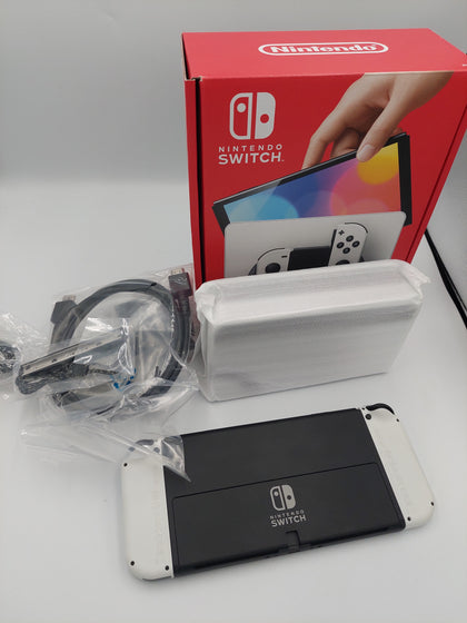 Switch Console, 64GB OLED + White Joy-Con, Boxed ** Like New**