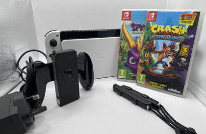 Nintendo switch OLED bundle with 2 games