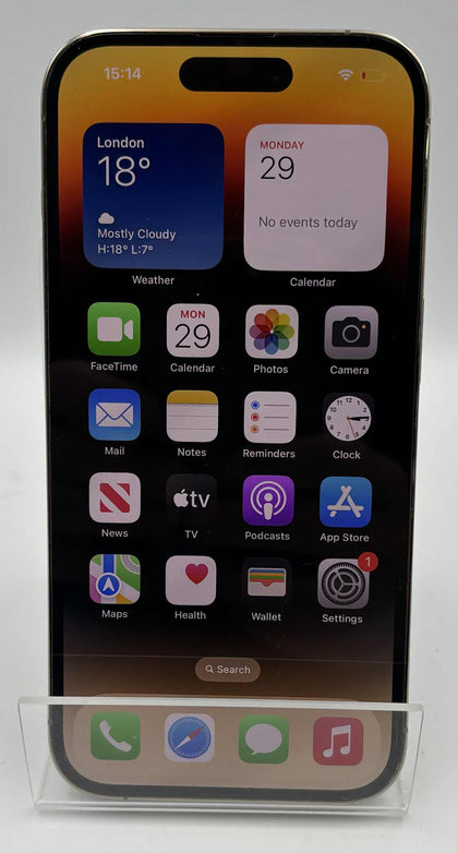 Apple iPhone 14 Pro 128GB Gold, Non Working due to pore battery health 78%