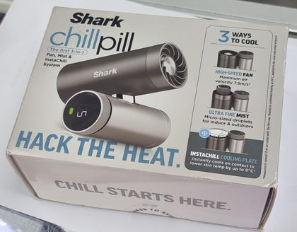 SHARK ChillPill 3-in-1 Fan Mist & InstaChill System with Travel Case –