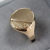 9ct Gold signet Ring Size W1/2