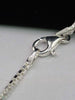 925 silver 24" hallmarked loveheart locket with chain-11.2grams -box included