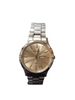 Sekonda Mens Day Date Gold Dial Stainless Steel Bracelet Watch 40436