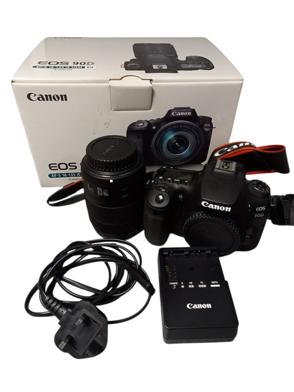 Canon Eos 90d Dslr Camera & Ef-s 18-55mm Iii Zoom Lens Kit Boxed