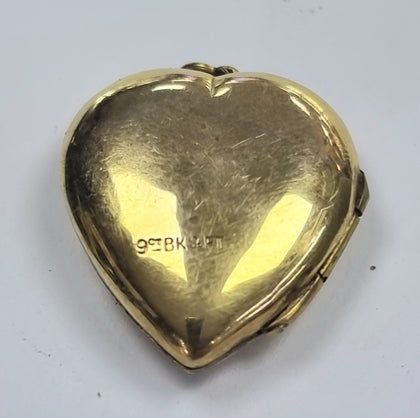 9ct Gold Locket BK & FT