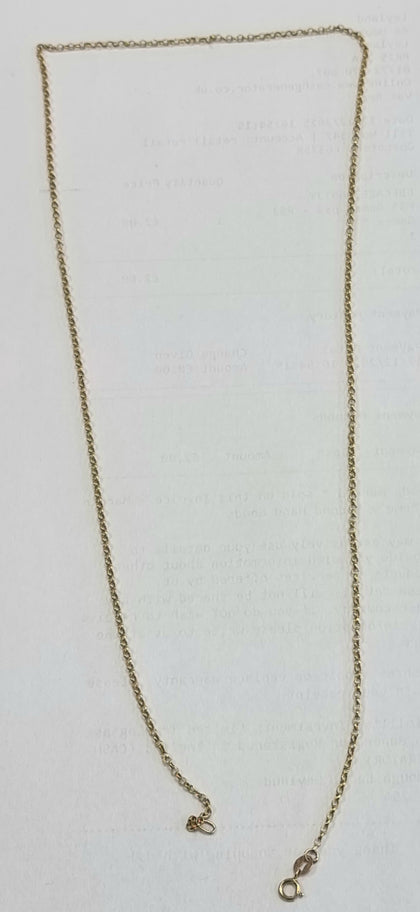 9ct Gold Fine Chain 20
