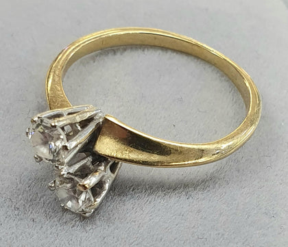 18ct Gold Diamond Ring (approx 0.40ct) Size L 1/2