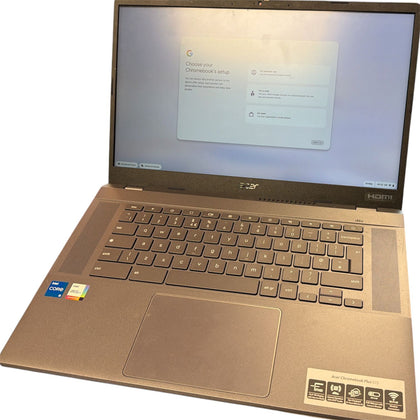 Acer Chromebook Plus 515 CB515-2H Laptop - Intel Core i5-1235U, 16GB, 256GB SSD, Integrated Graphics, 15.6