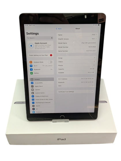 Apple iPad 9th Generation Wi-fi Boxed