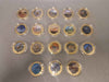 18x Age of the Dinosaurs coins. 24 carat gold plated copper, certificates of authenticity and protective sleeves included