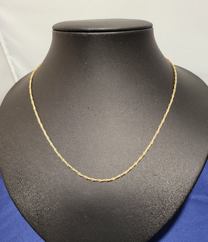 18ct Yellow Gold Rope Chain - 18
