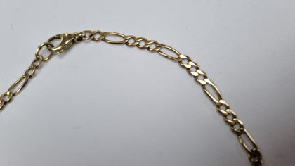 9CT GOLD LADIES BRACELET 81/2