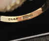 9ct Yellow Gold Ring with Clear & Purple Stones - Size N -  3.16g