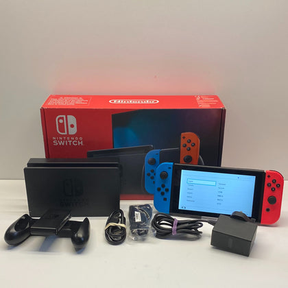 Nintendo Switch Console with Neon Red/ Neon Blue Joy Cons 32GB Boxed