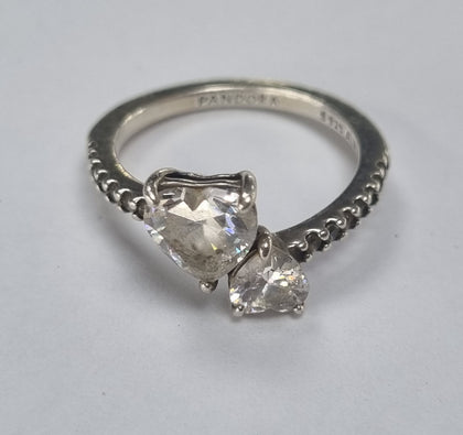 Silver Pandora Ring Size L1/2
