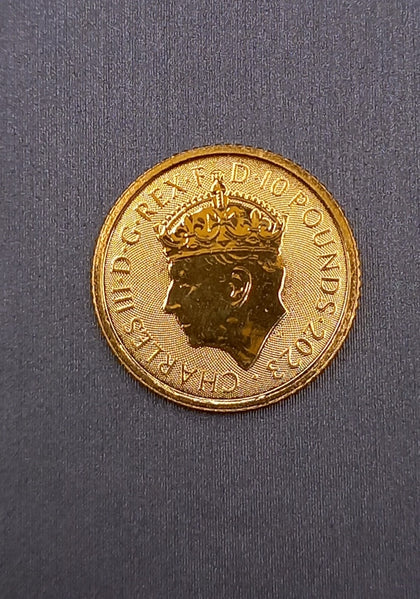 2023 1/10 oz British Gold Coronation of the King Coin 24ct 3.1g