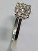 9CT White Gold And Diamond Ring - Size L 1/2