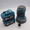 Makita DBO180Z 18V LXT Cordless Random Orbit Sander - 2x 8.0Ah Generic Batteries (No Charger)