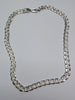 Silver patterned heavy  curb chain