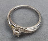 9ct White Gold Diamond Ring Size L