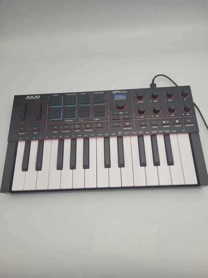 AKAI MPK Mini MK4 MIDI Controller power lead c to usb  unboxed